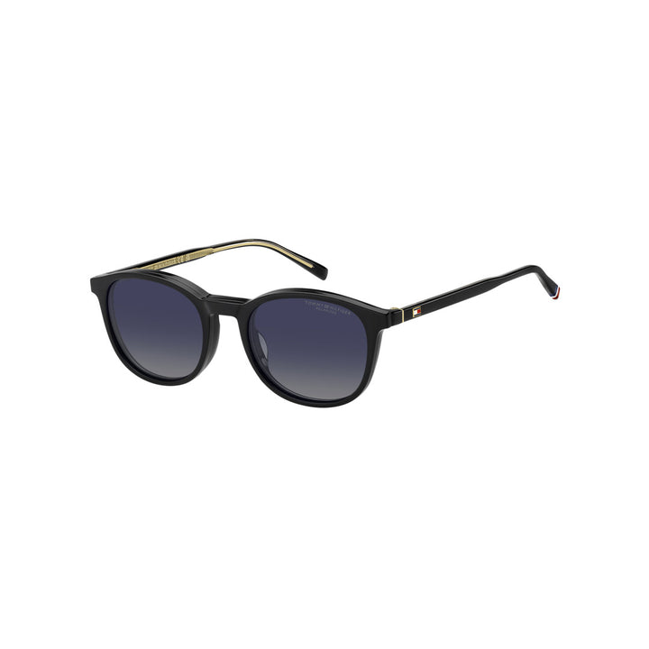 TOMMY HILFIGER CLIP-ON TH2268/C SQUARE GEOMETRICAL ECO ACETATE BLACK For MAN 51-19-150