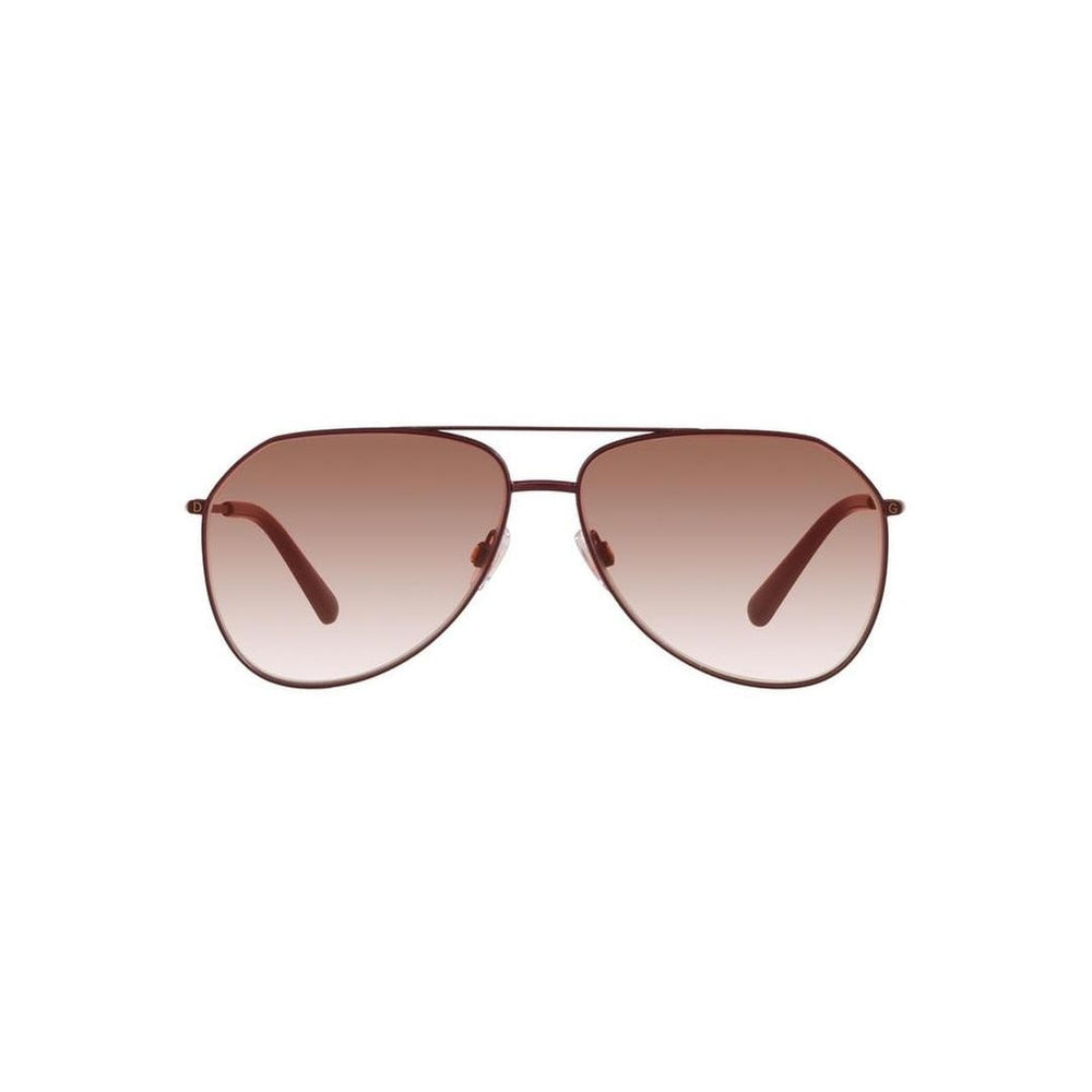 Dolce & Gabbana DG 2244 Metal Womens Pilot Sunglasses Red 59mm Adult