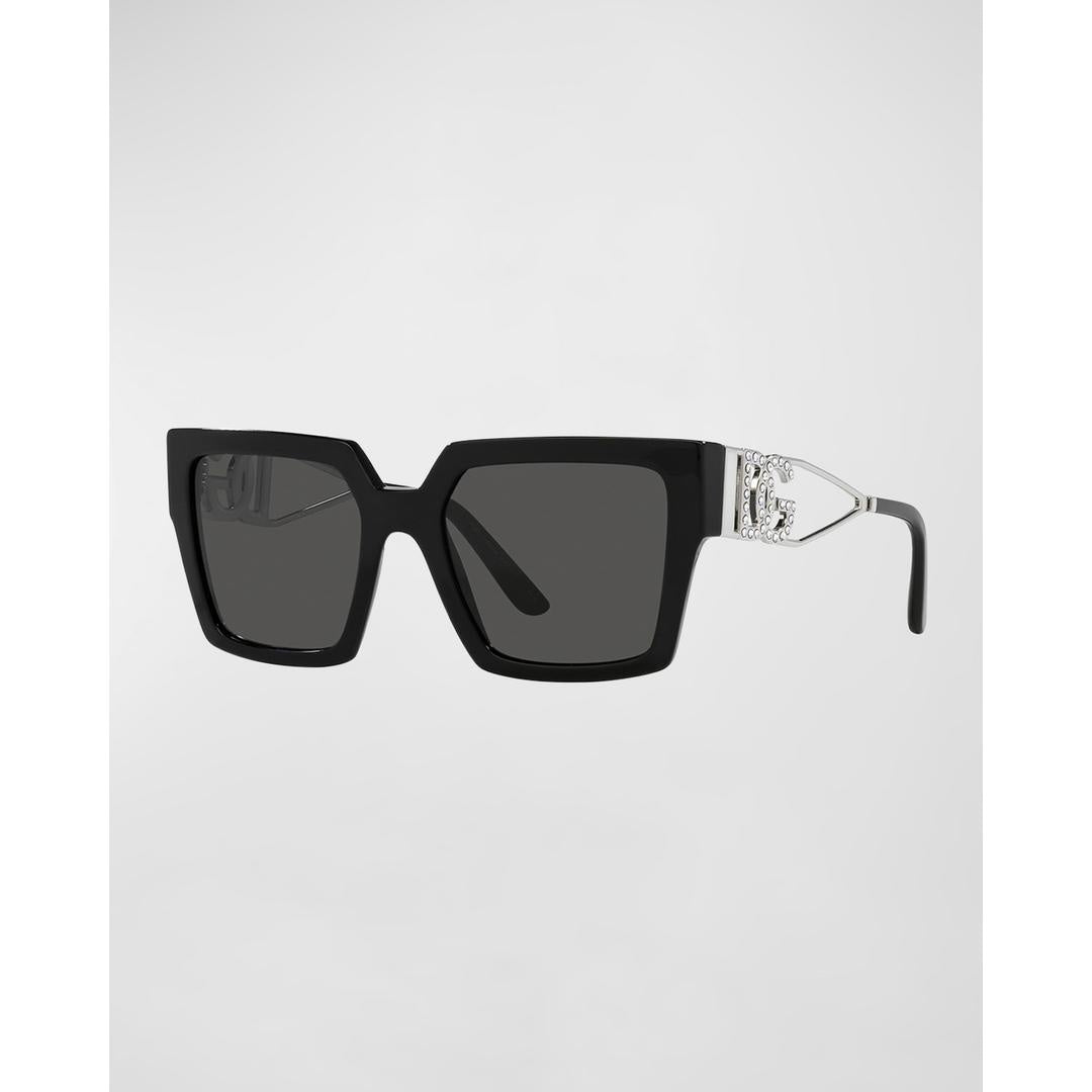 Dolce & Gabbana 4446B Sunglasses 501/87 - Black - Dark Grey Women Square