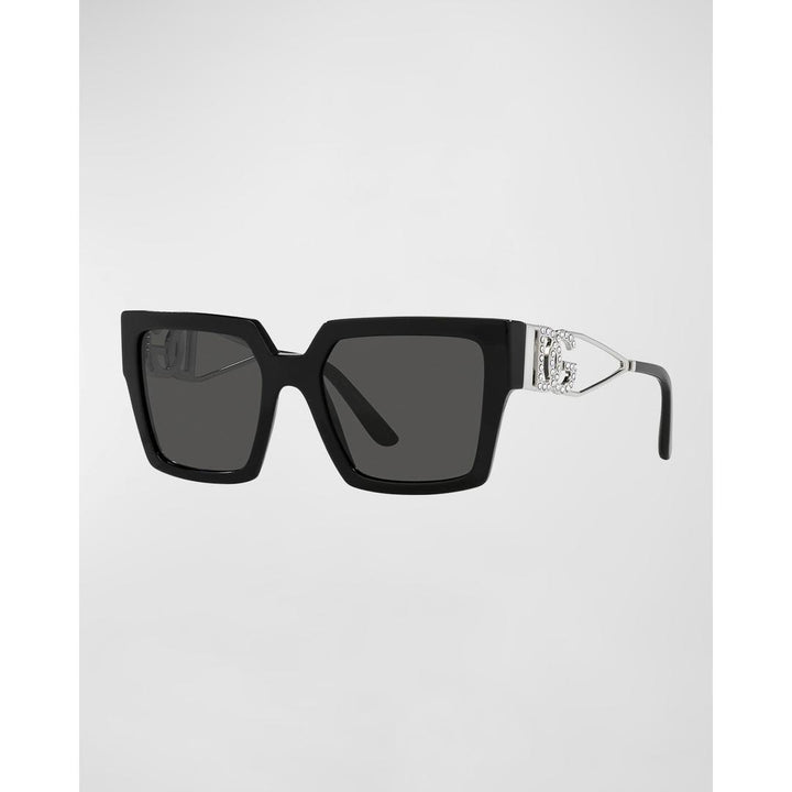 Dolce & Gabbana 4446B Sunglasses 501/87 - Black - Dark Grey Women Square