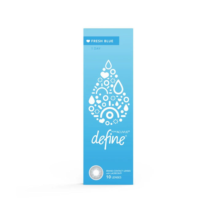 Define Fresh Blue Daily Colored Contact Lenses - Pack of 10