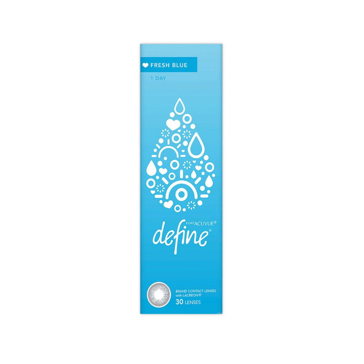 Define Fresh Blue Daily Colored Contact Lenses - Pack of 30