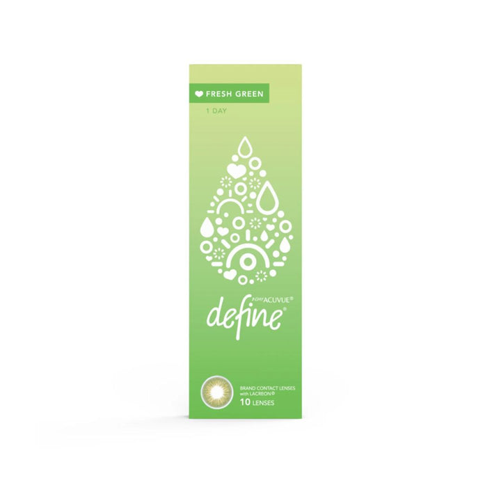 Define Fresh Green Daily Colored Contact Lenses - Pack of 10