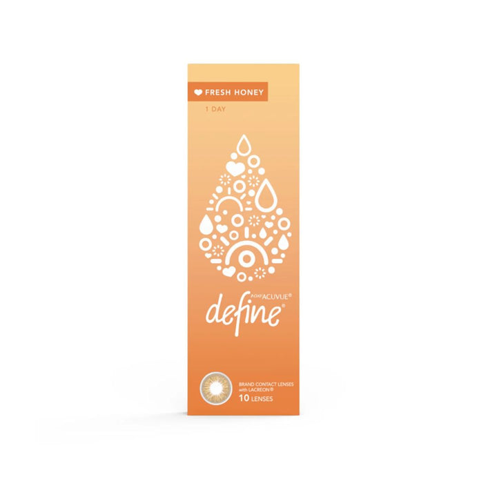 Define Fresh Honey Daily Colored Contact Lenses - Pack of 10