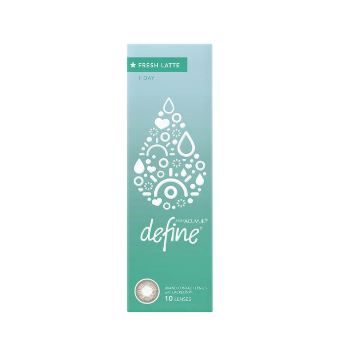 Define Fresh Latte Daily Colored Contact Lenses - Pack of 10