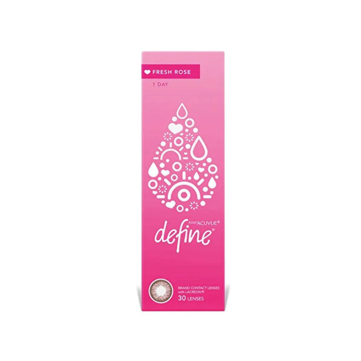 Define Fresh Rose Daily Colored Contact Lenses - Pack of 30