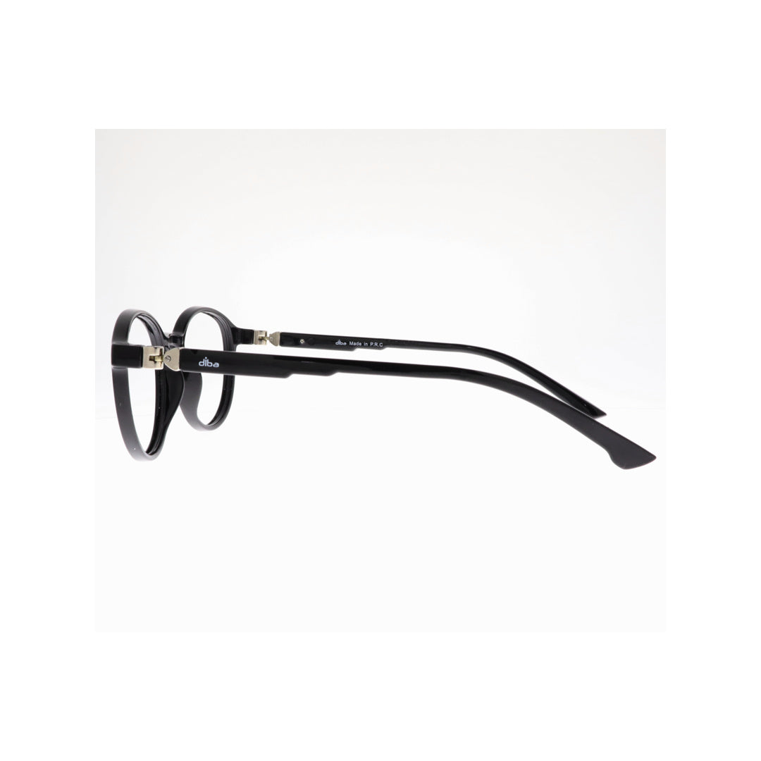 Diba 3336C1 For Unisex Eyeglasses Round BLACK Size 46-19-140