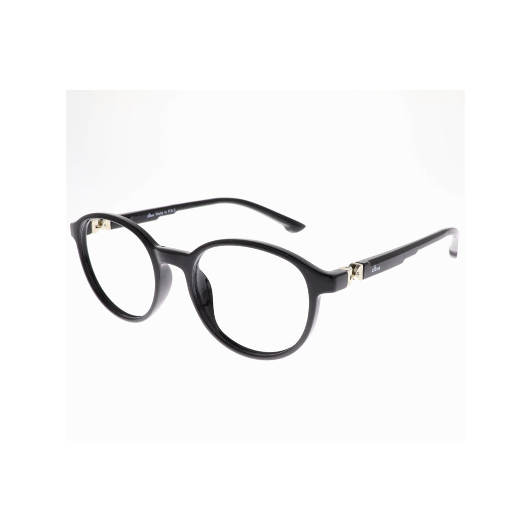 Diba 3336C1 For Unisex Eyeglasses Round BLACK Size 46-19-140