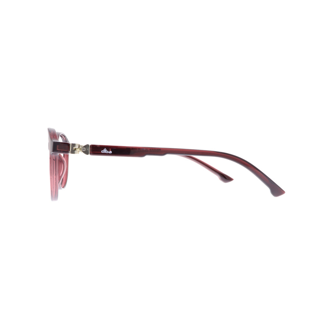Diba 3336c5 For Women Eyeglasses Round burgundy red Size 46-19-140