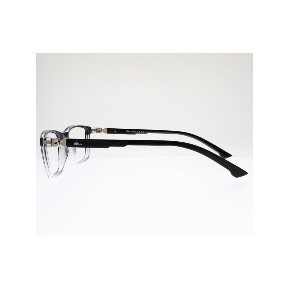 Diba 3341c6 For Unisex Eyeglasses Rectangle black clear Size 49-18-135