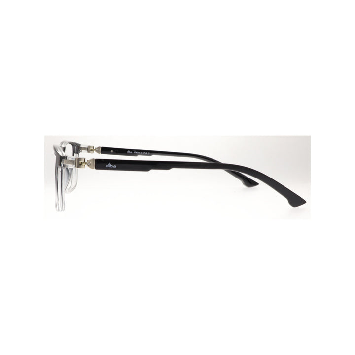 Diba 3344c6 For Men Eyeglasses Square Black to transparent grey Size 49-18-135