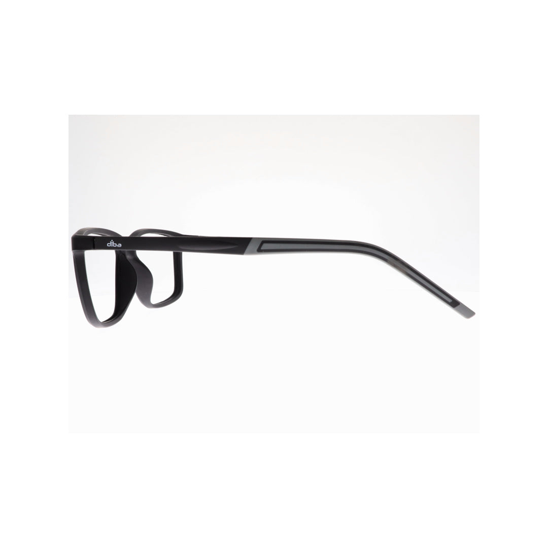 Diba 6002c3 For Unisex Eyeglasses Square matte black Size 55-17-146