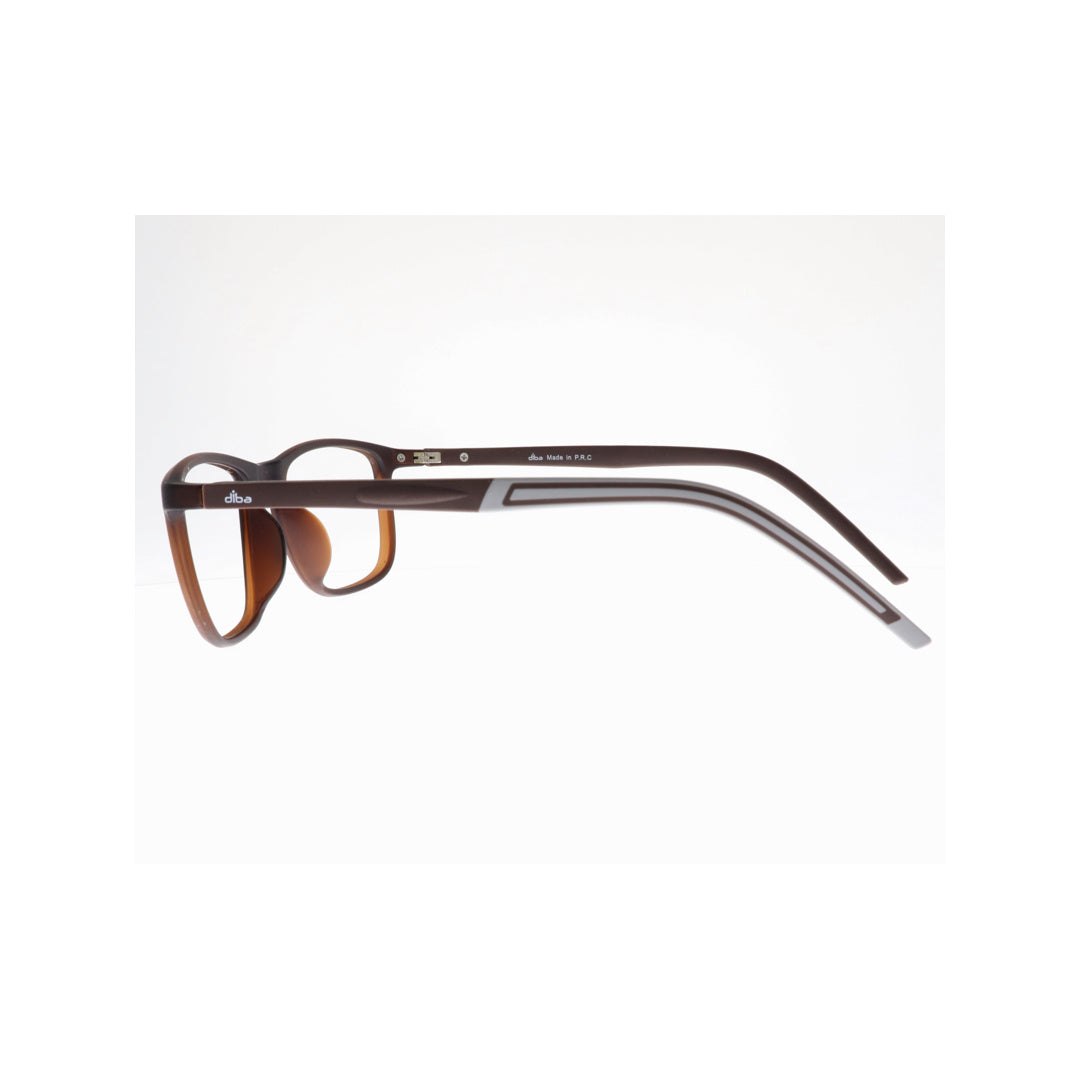 Diba 6005c4 For Unisex Eyeglasses Square matte brown Size 51-20-146