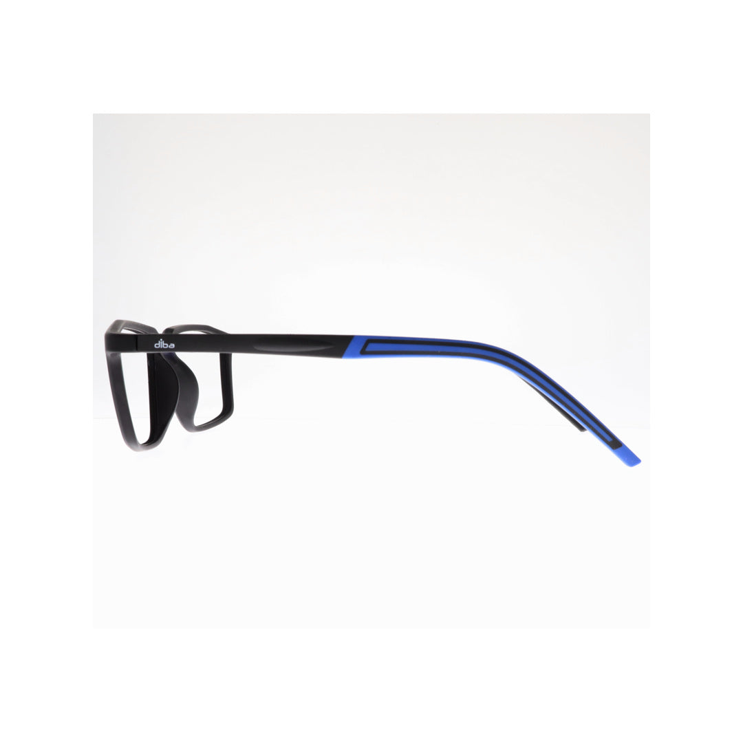 Diba 6010C2 For Unisex Eyeglasses Rectangle MATTE BLACK Size 52-18-146