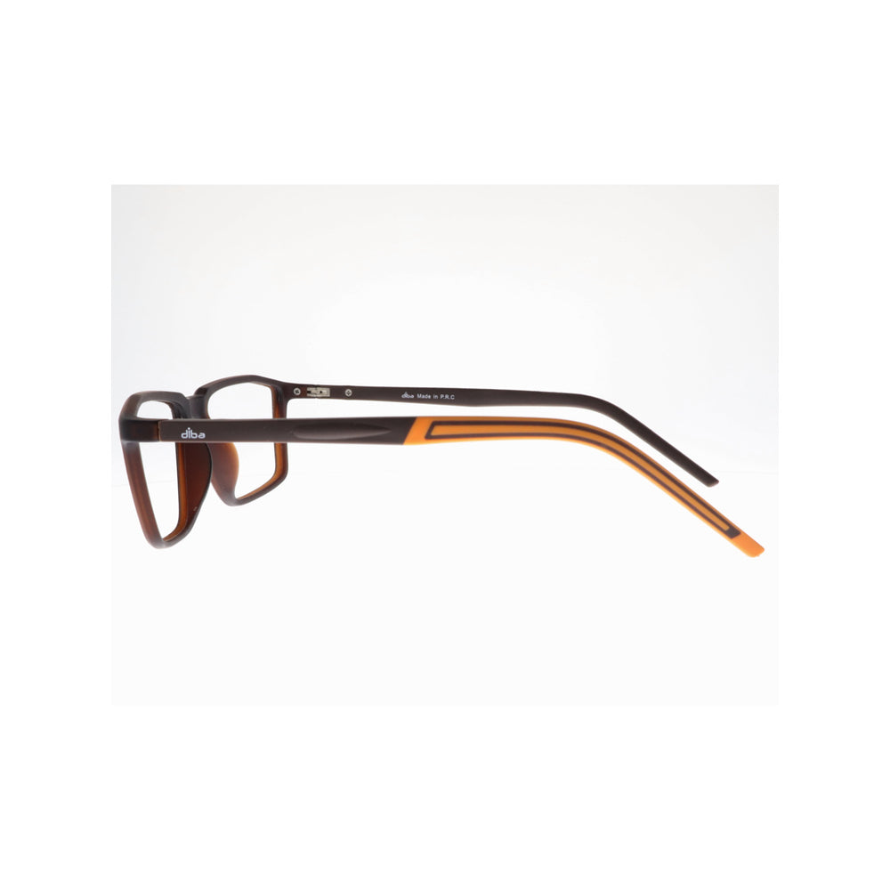 Diba 6010C4 For Unisex Eyeglasses Rectangle BROWN Size 52-18-146