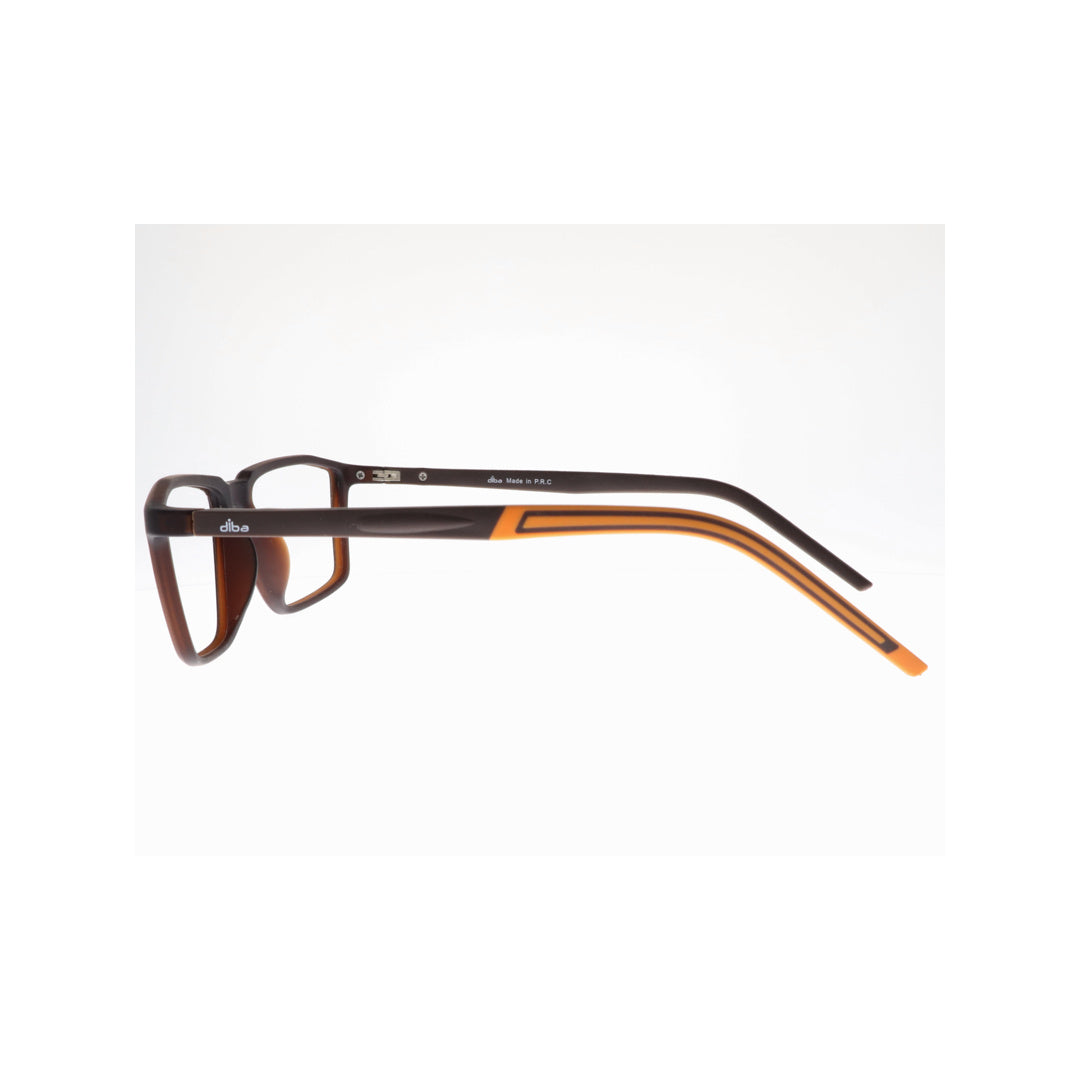 Diba 6010C4 For Unisex Eyeglasses Rectangle BROWN Size 52-18-146