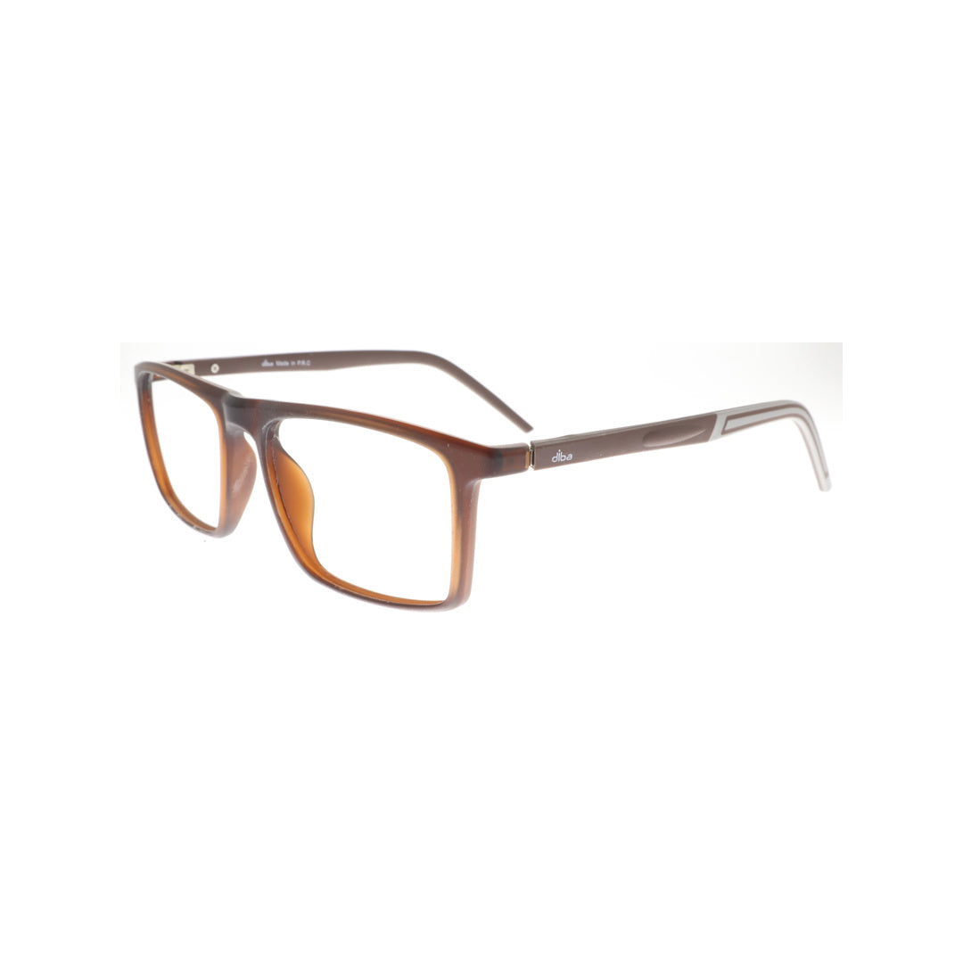 Diba 6011c4 For Men Eyeglasses Square matte brown Size 53-19-146