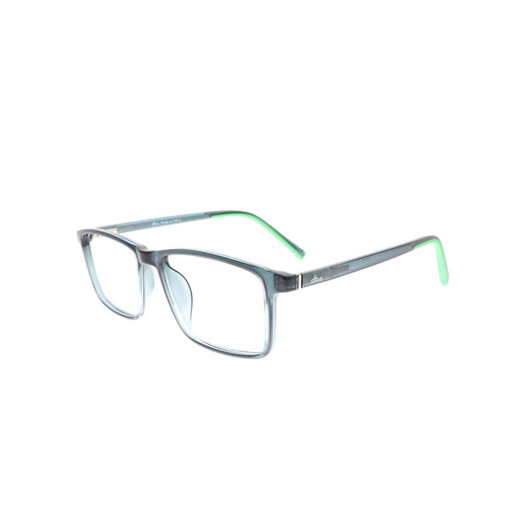 Diba 8703c6 For Unisex Eyeglasses Square green Size 53-18-145