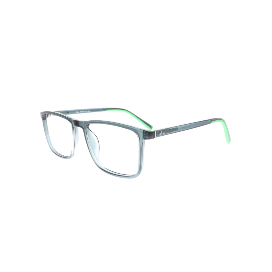Diba 8709c6 For Unisex Eyeglasses Square green Size 55-16-145