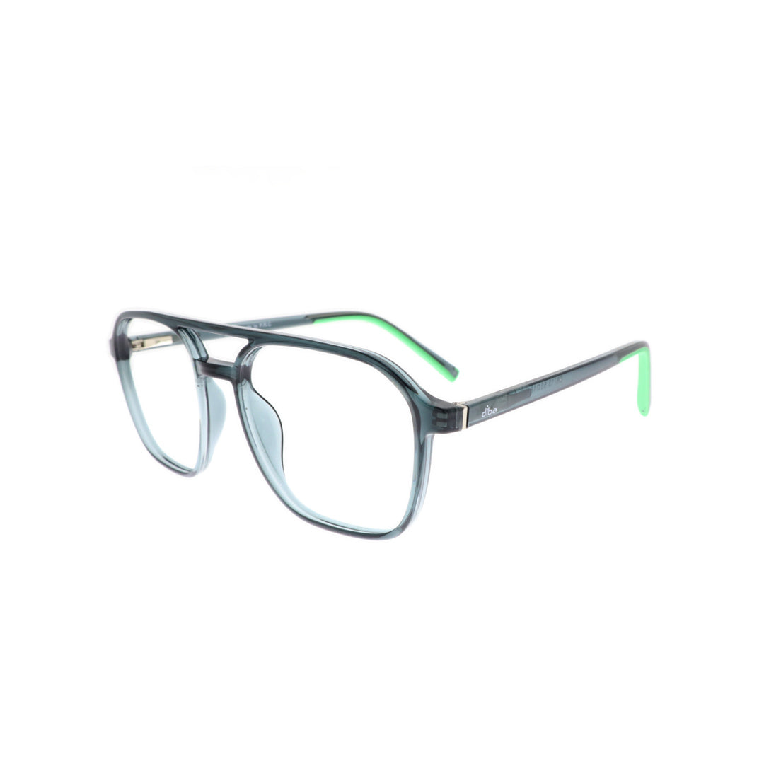 Diba 8713c6 For Unisex Eyeglasses Square green Size 53-18-145