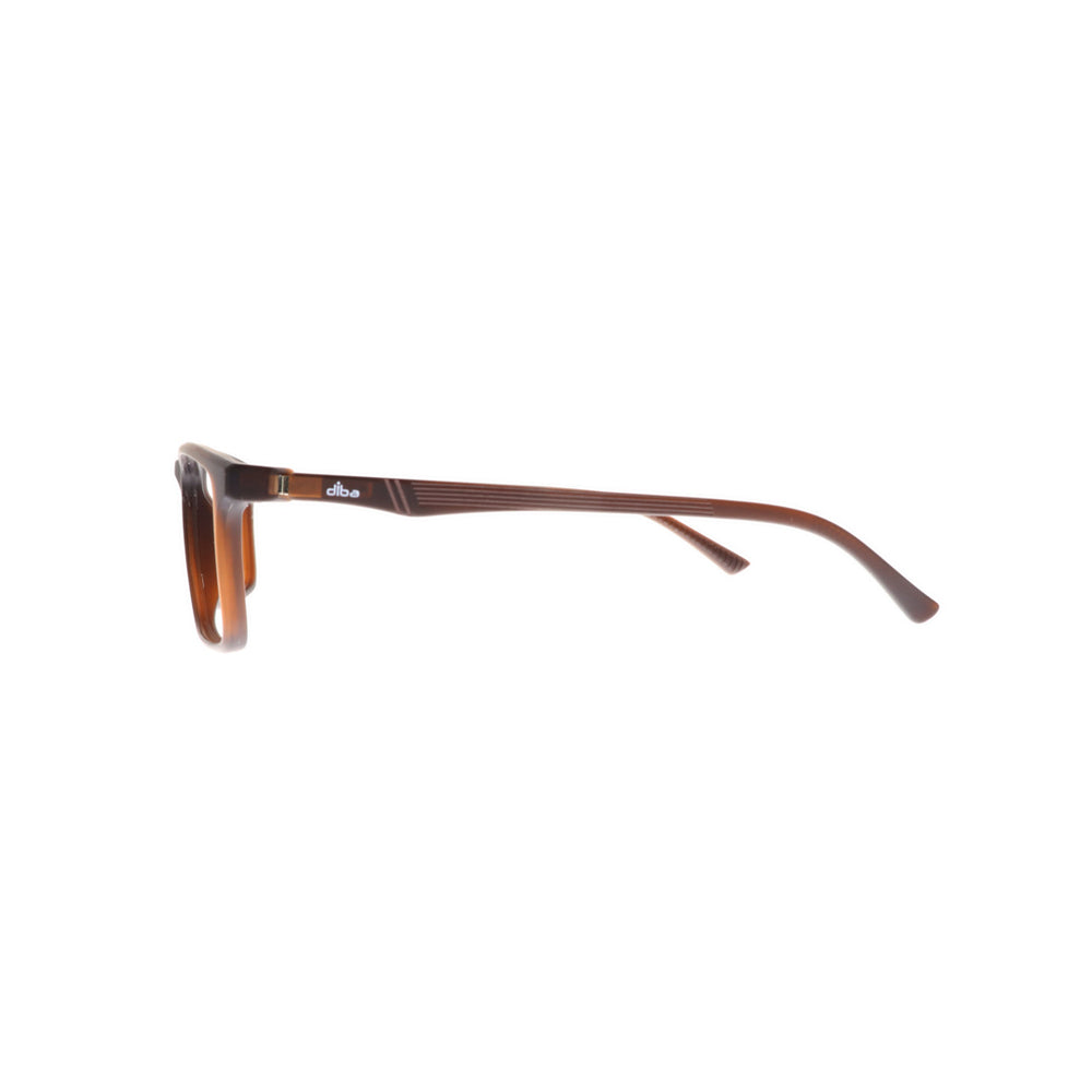 Diba 8805c6 For Men Eyeglasses Square dark brown Size 53-17-142