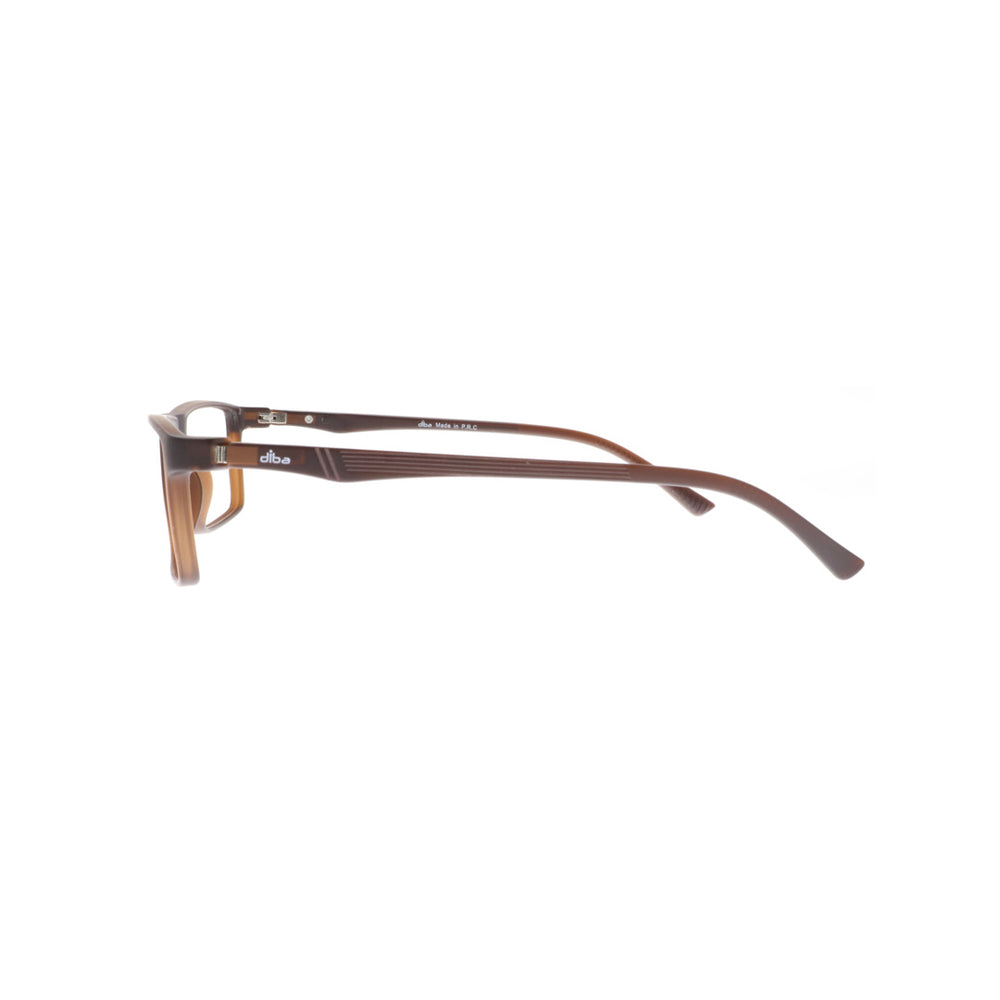 Diba 8806c6 For Men Eyeglasses Square matte dark brown Size 51-17-142