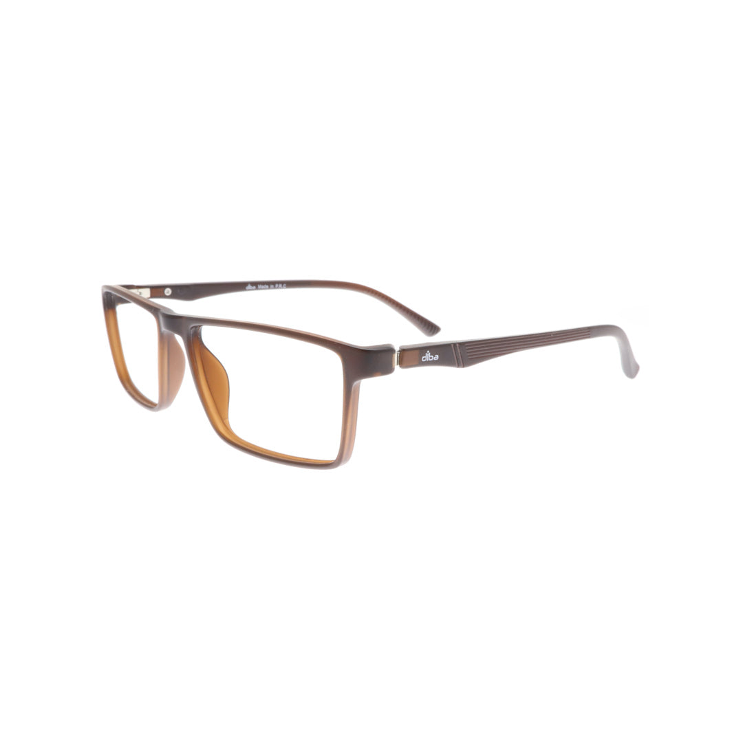 Diba 8806c6 For Men Eyeglasses Square matte dark brown Size 51-17-142