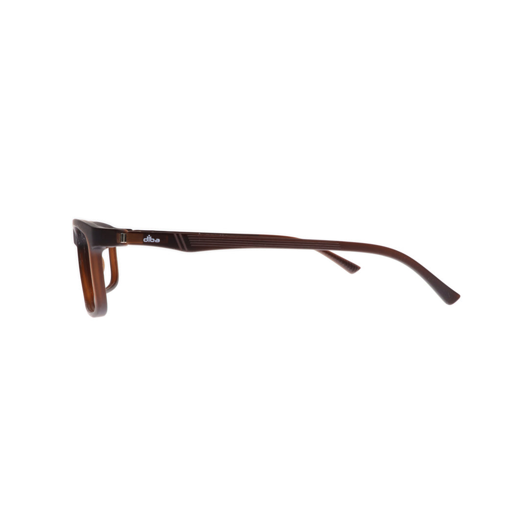 Diba 8807c6 For Unisex Eyeglasses Square Matte brown Size 53-16-142