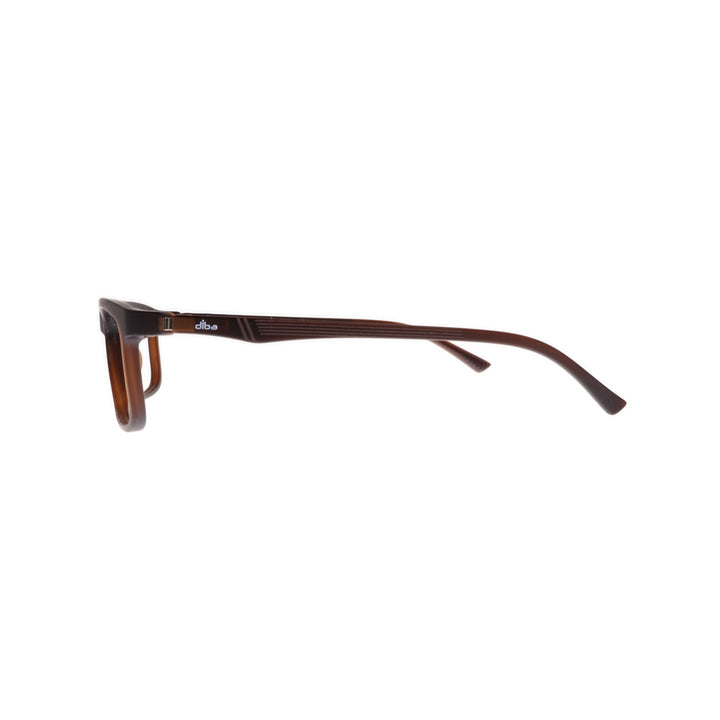 Diba 8807c6 For Unisex Eyeglasses Square Matte brown Size 53-16-142