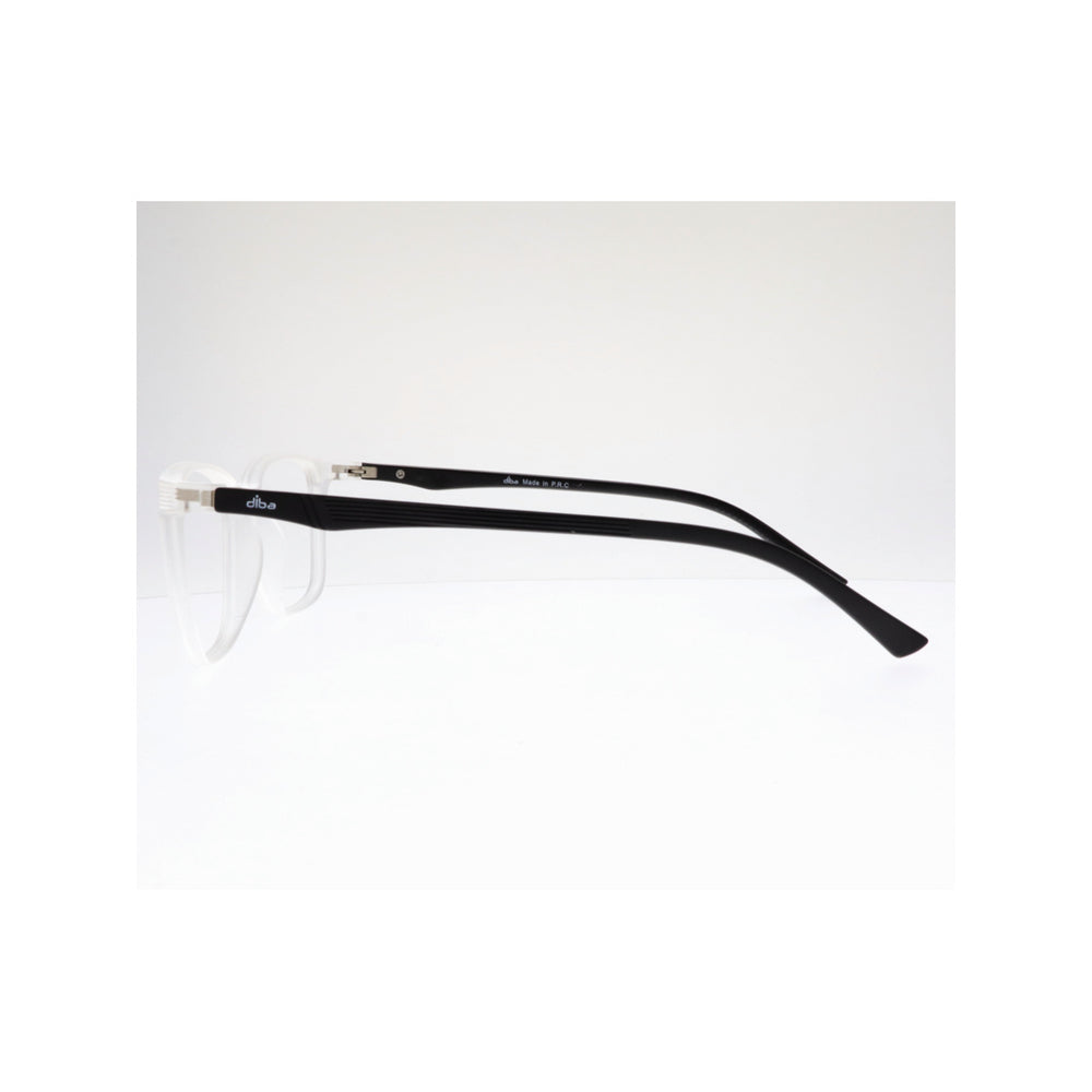 Diba 8809C3 For Unisex Eyeglasses Rectangle white black Size 50-17-142