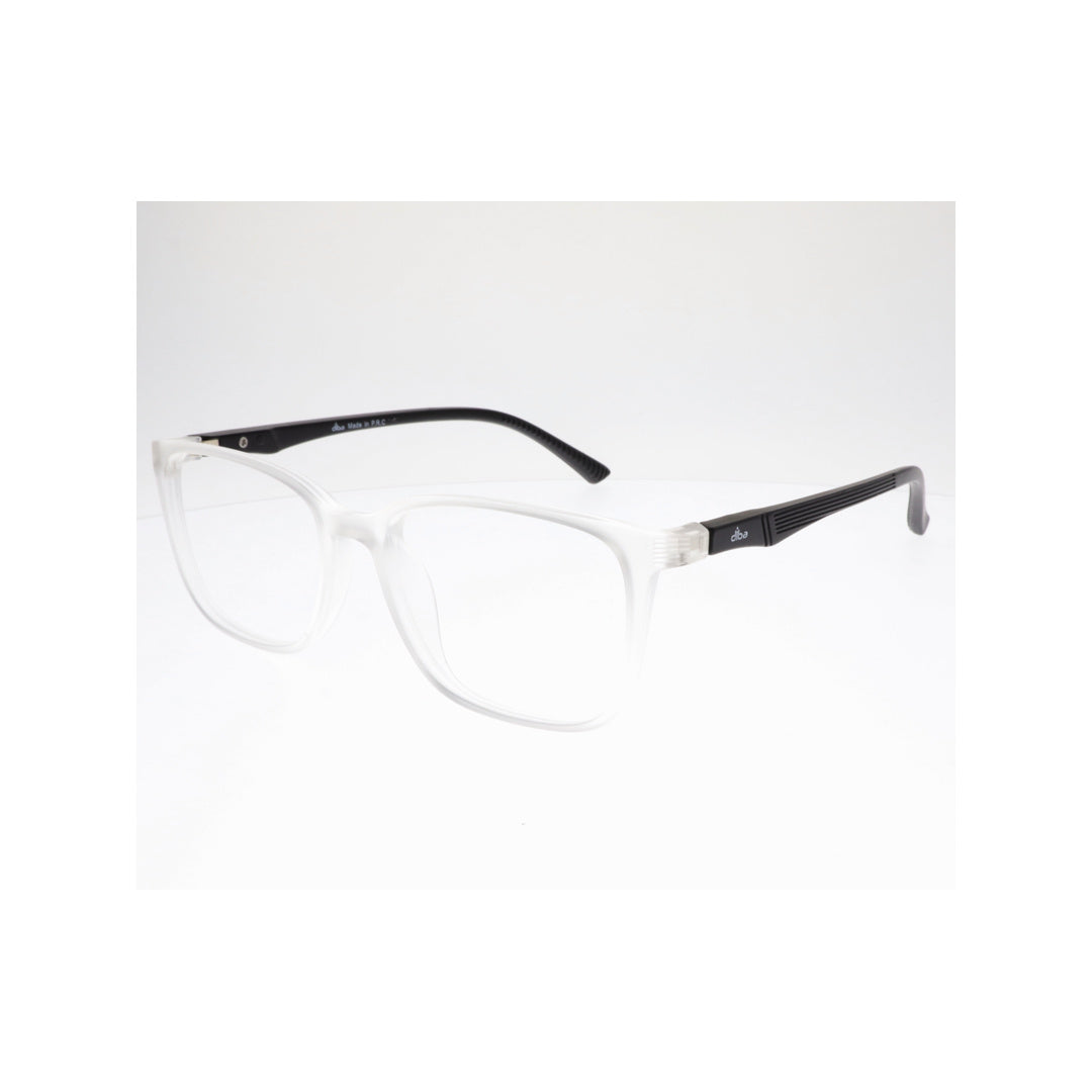 Diba 8809C3 For Unisex Eyeglasses Rectangle white black Size 50-17-142