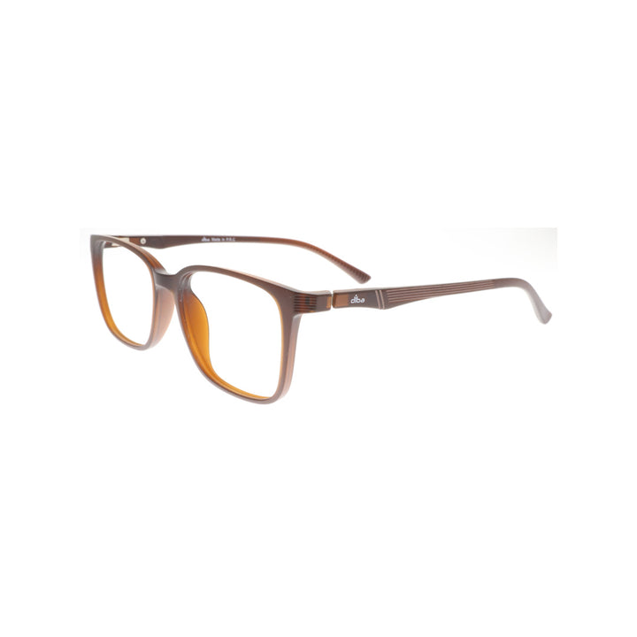 Diba 8809c6 For Men Eyeglasses Square Matte brown Size 50-17-142