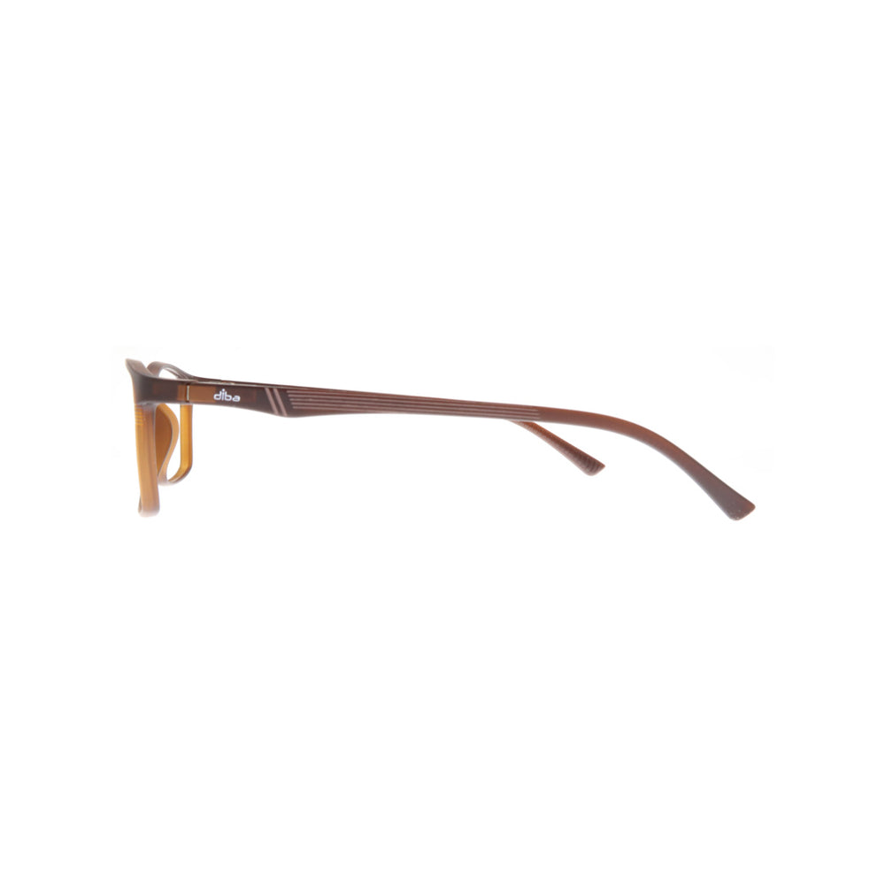 Diba 8810c6 For Men Eyeglasses Square matte dark brown Size 52-16-142