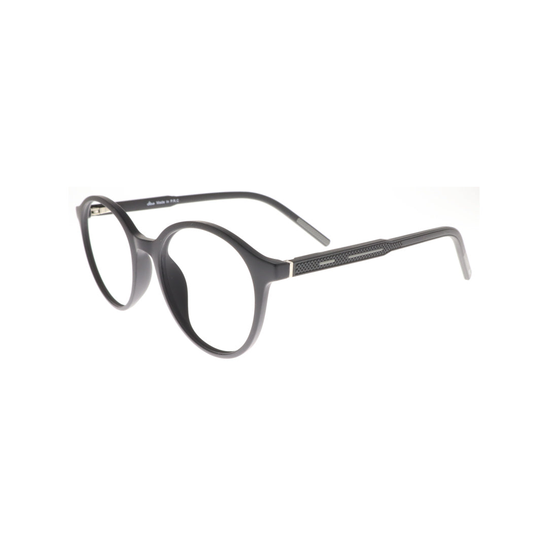 Diba 9004c3 For Unisex Eyeglasses Round matte balck Size 49-19-146