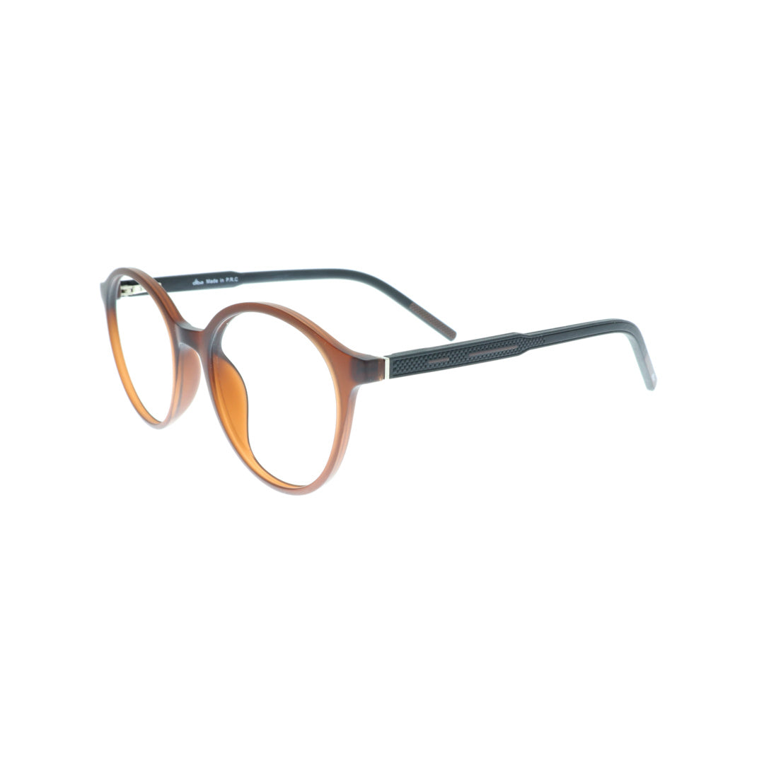 Diba 9004c5 For Unisex Eyeglasses Round matte brown Size 49-19-146