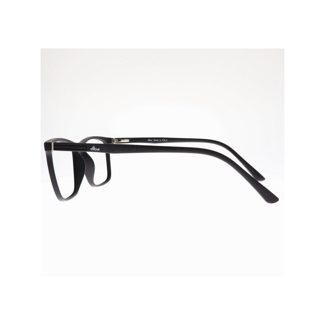 Diba 9016C1 For Unisex Eyeglasses Square MATTE BLACK Size 54-17-146