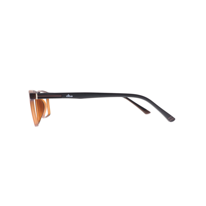 Diba 9017c5 For Men Eyeglasses Square Matte brown Size 50-16-146
