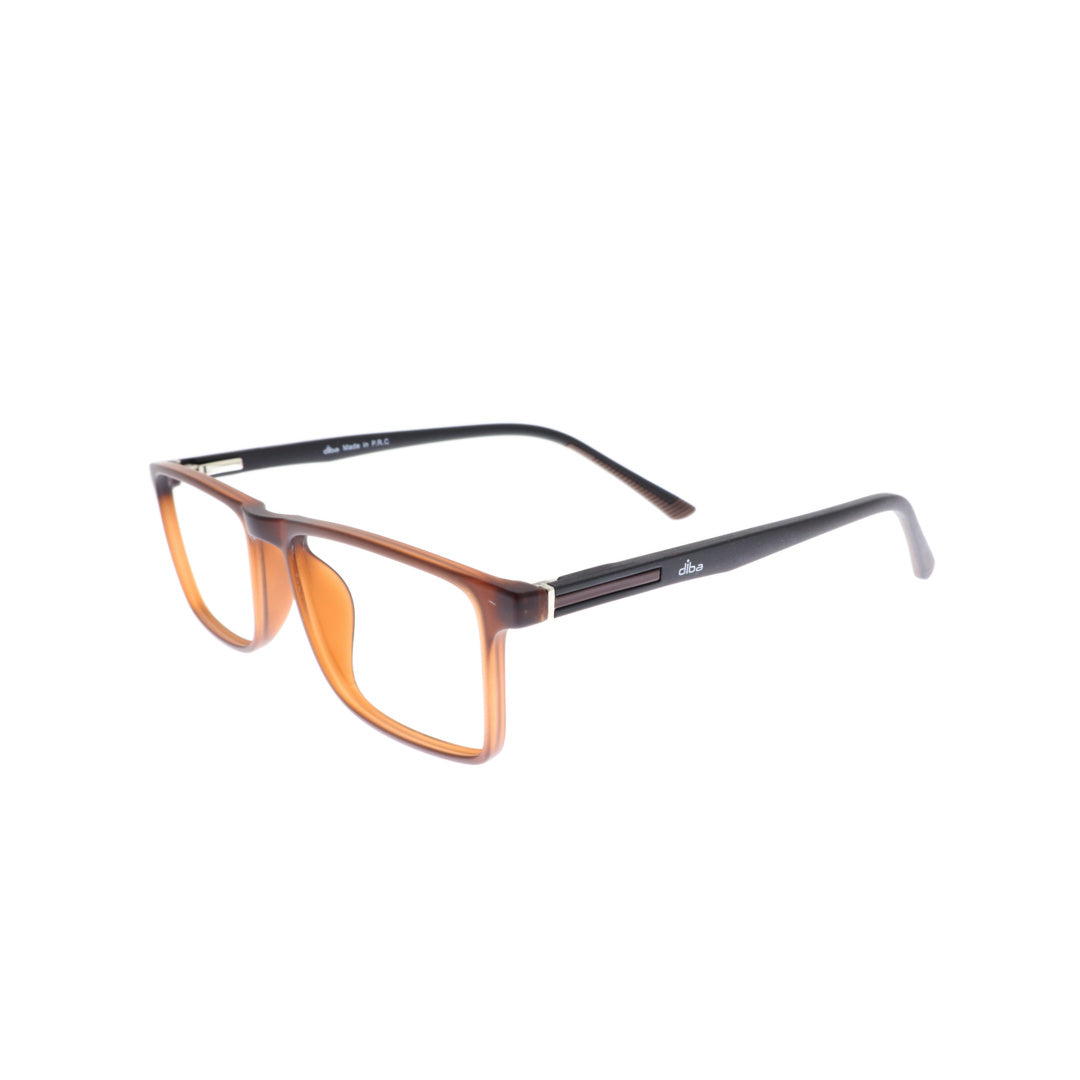 Diba 9017c5 For Men Eyeglasses Square Matte brown Size 50-16-146