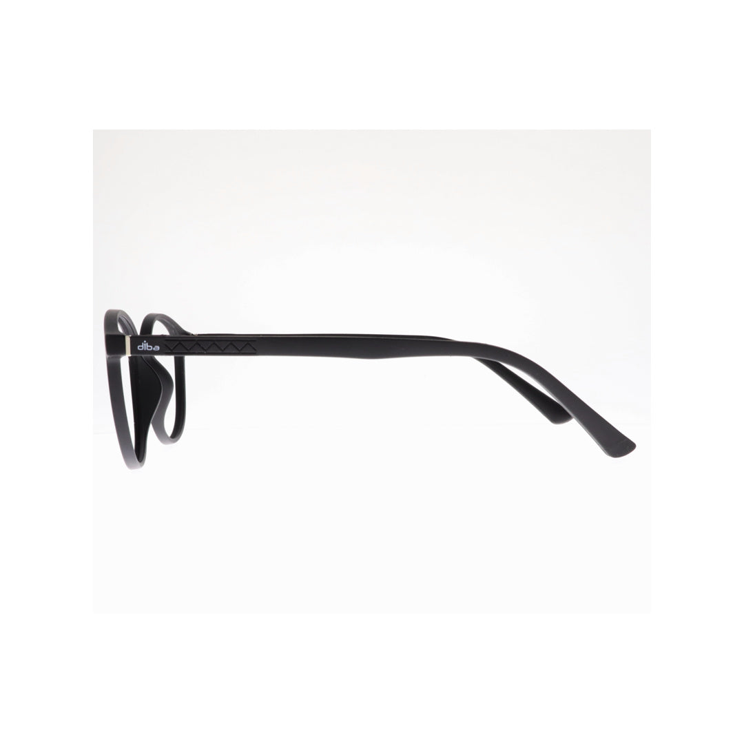 Diba 9023c1 For Unisex Eyeglasses Round matte black Size 49-19-146