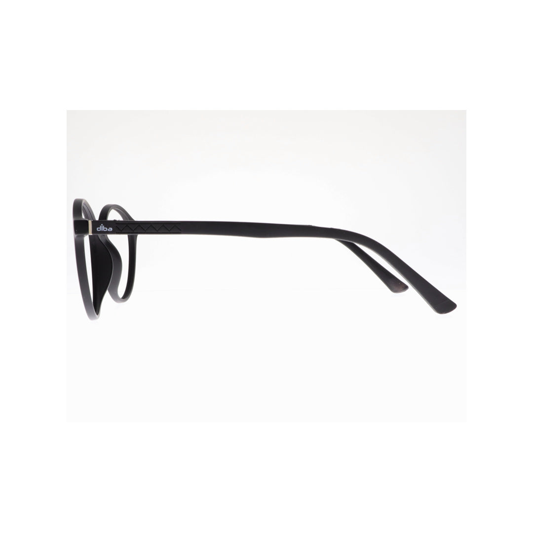 Diba 9024c1 For Unisex Eyeglasses Round matte black Size 49-19-146