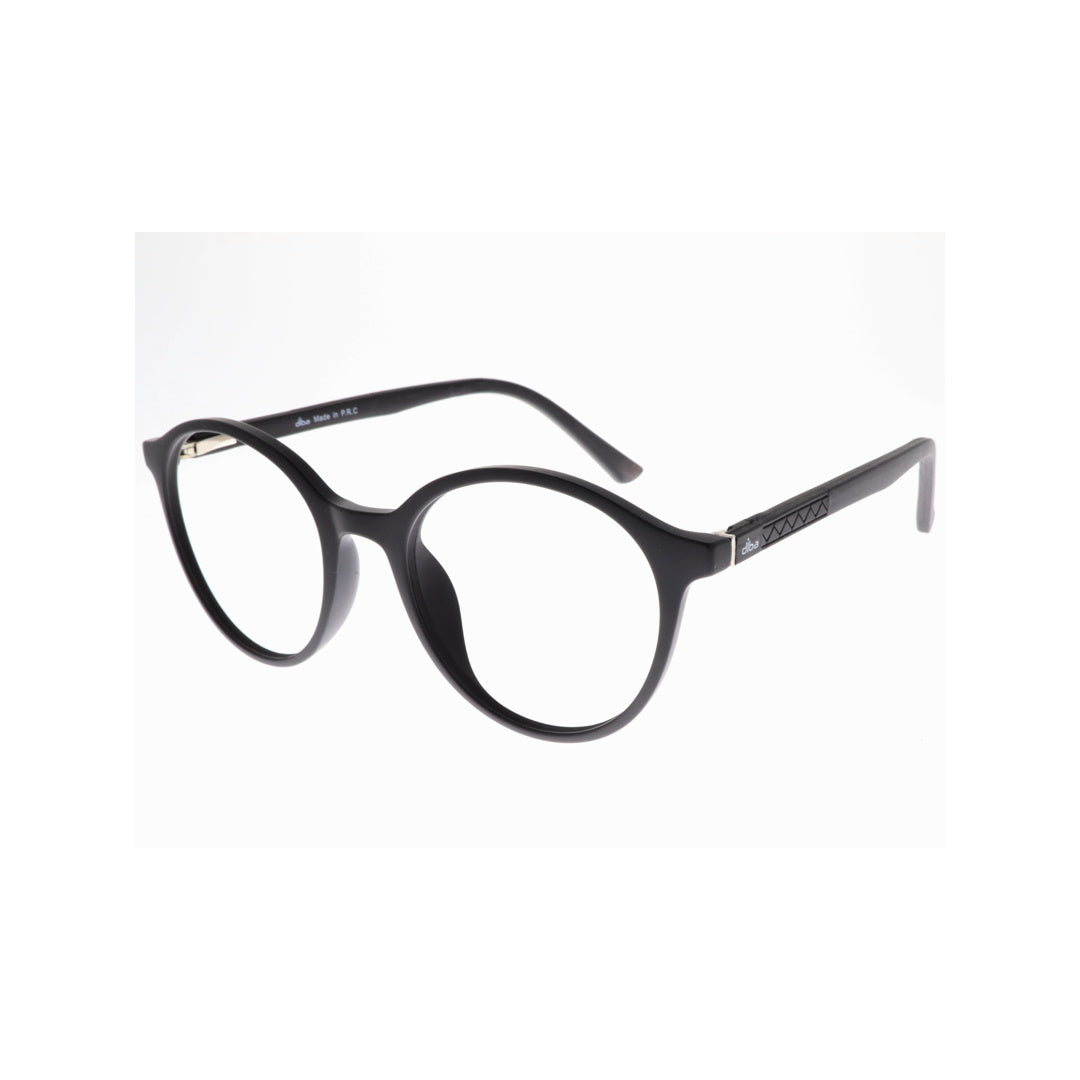 Diba 9024c1 For Unisex Eyeglasses Round matte black Size 49-19-146