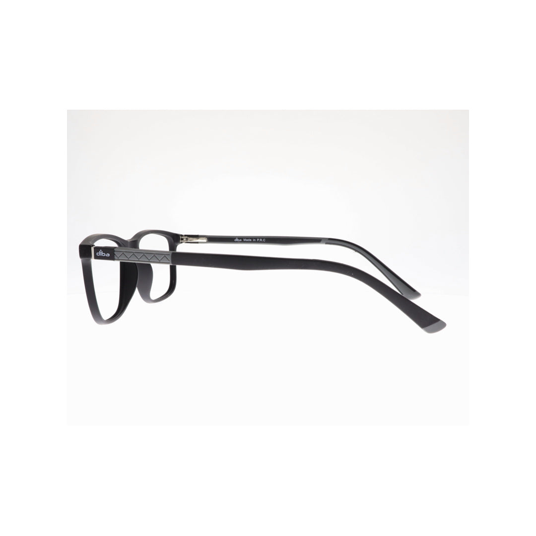 Diba 9030C3 For Unisex Eyeglasses Square MATTE BLACK Size 53-16-146