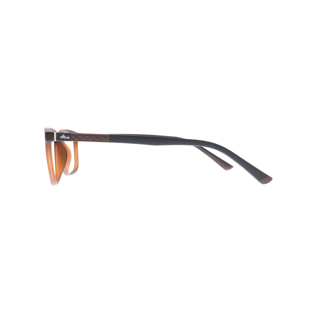 Diba 9030c5 For Men Eyeglasses Square Matte brown Size 53-16-146