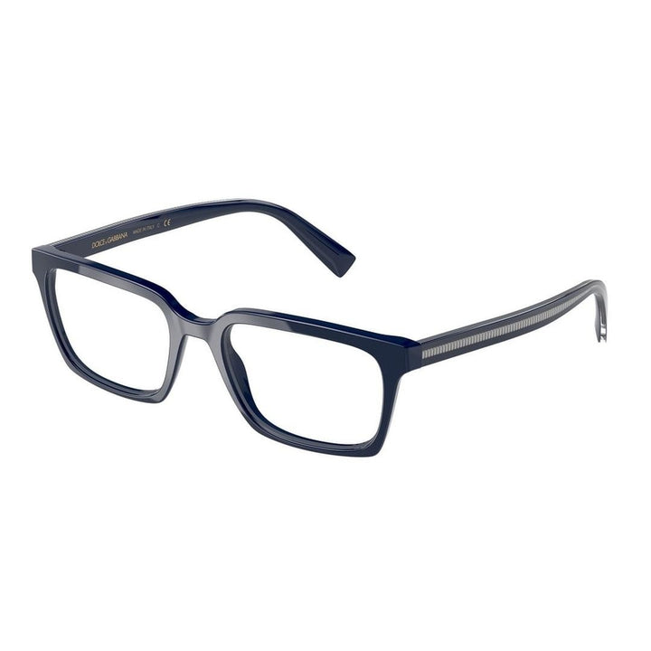 Dolce & Gabbana DG3337 3280 Men's Glasses Blue Size 55 - Free Lenses - HSA/FSA Insurance - Blue Light Block Available