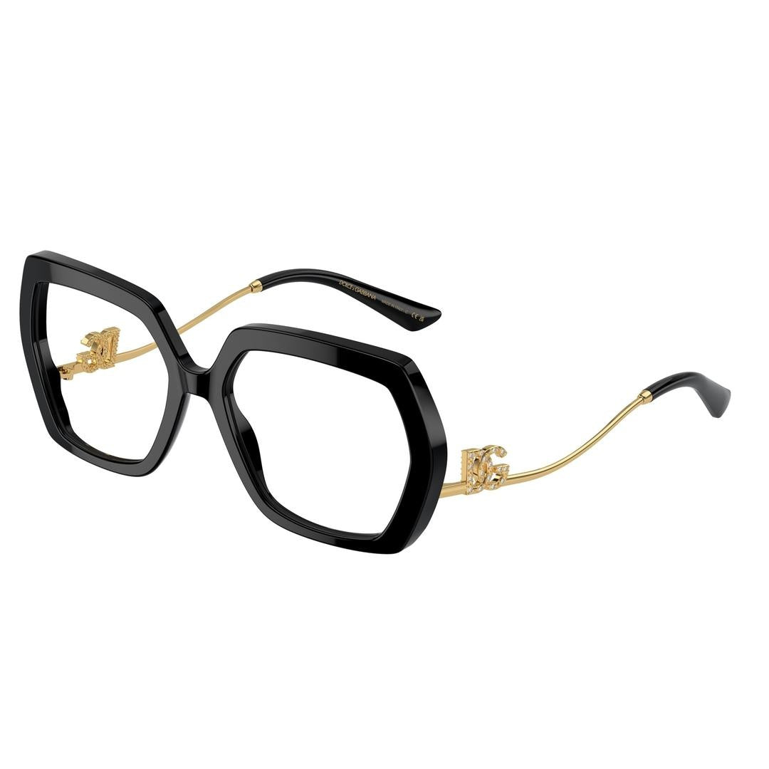 Dolce & Gabbana, Glasses, Female, Black, 56 MM, Stylish Optical Sunglasses 0Dg3390B