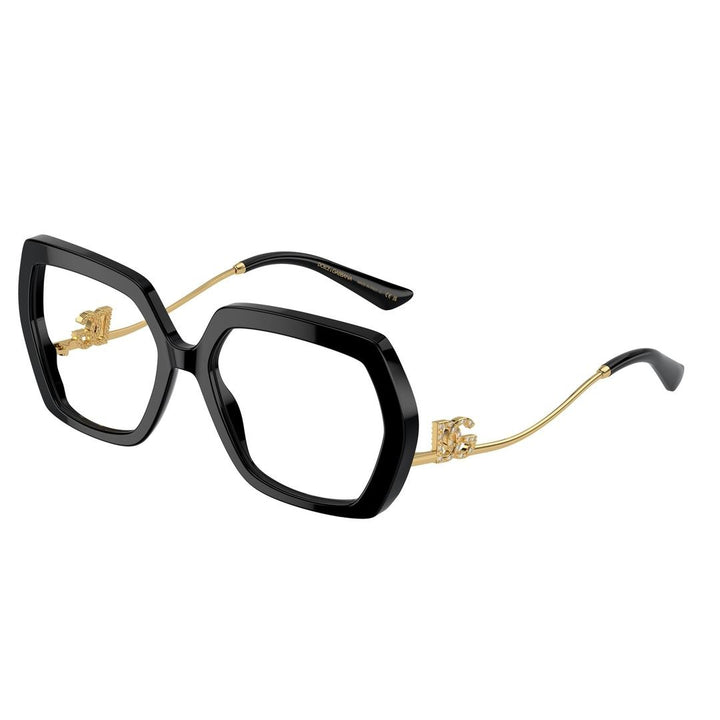 Dolce & Gabbana, Glasses, Female, Black, 56 MM, Stylish Optical Sunglasses 0Dg3390B