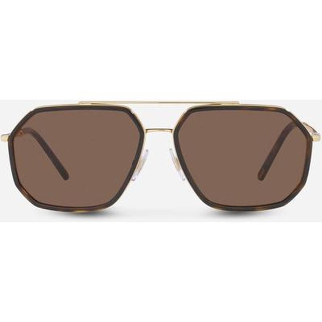 Dolce & Gabbana, Sunglasses, Unisex, Brown, Size: 60 MM Stylish Sunglasses with Dark Brown Lenses
