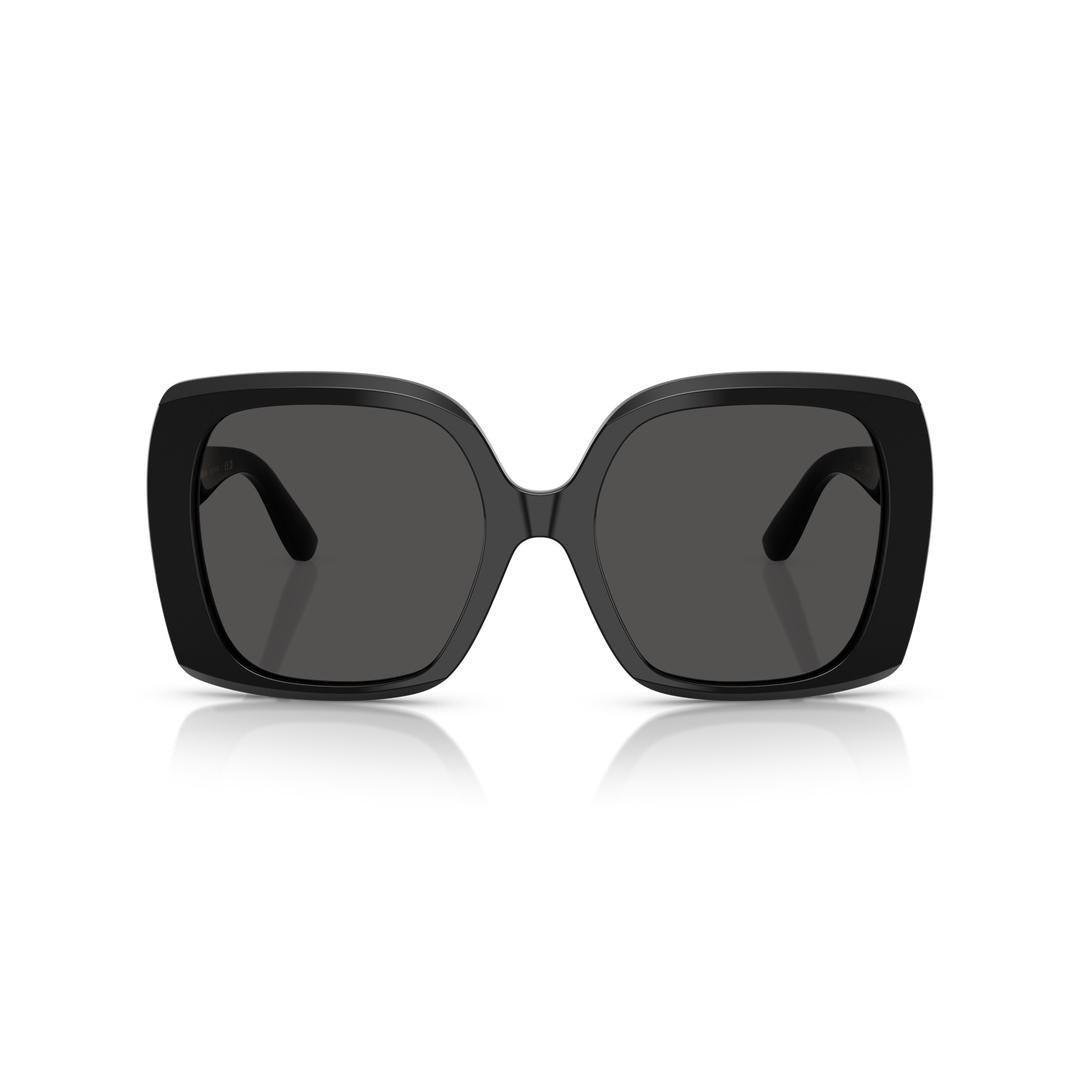 Dolce & Gabbana, Sunglasses, Female, Black, Size: 56 MM Stylish Sunglasses Black Grey Mirror