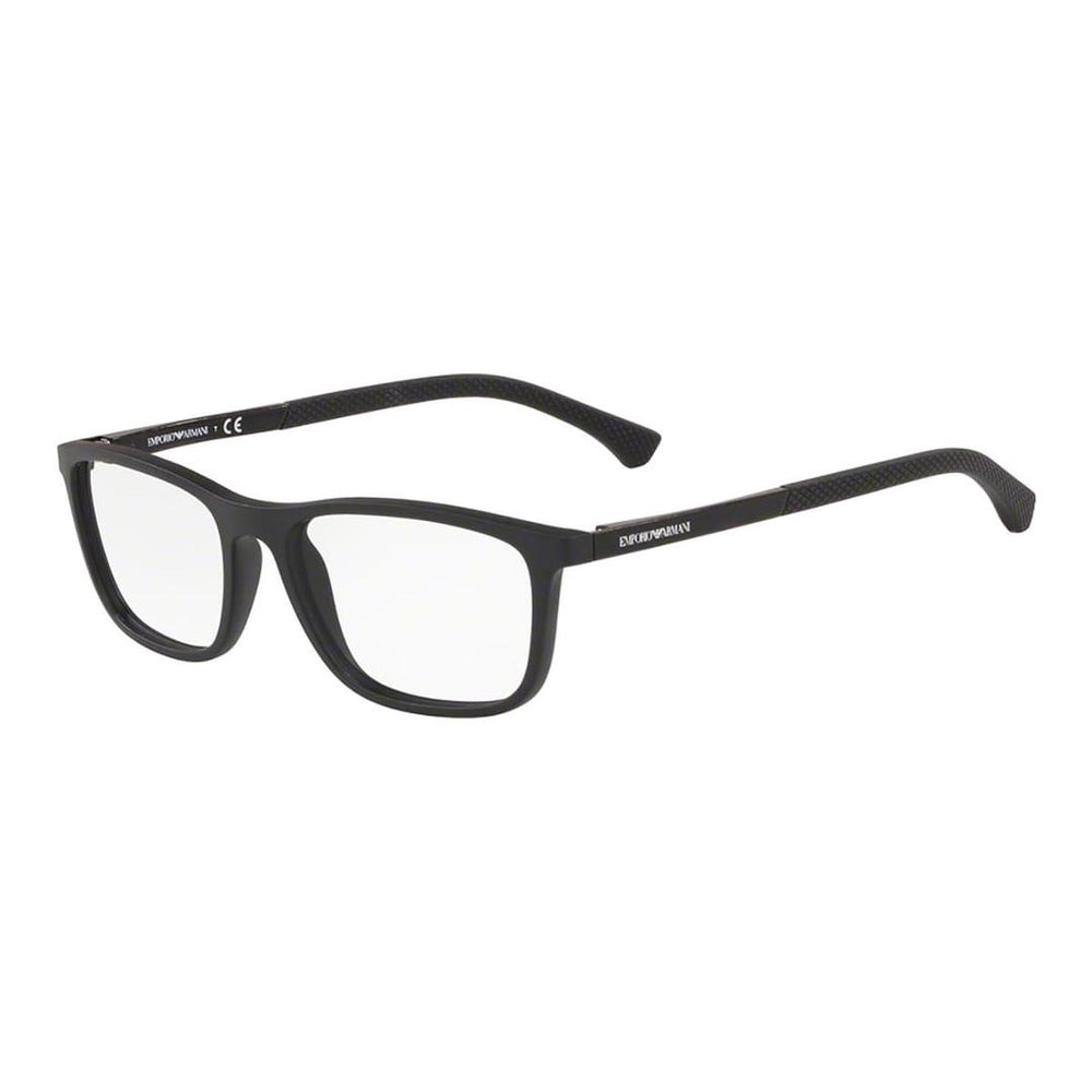 Emporio Armani, Glasses, Male, Black, Size: 53 MM Optical Frame