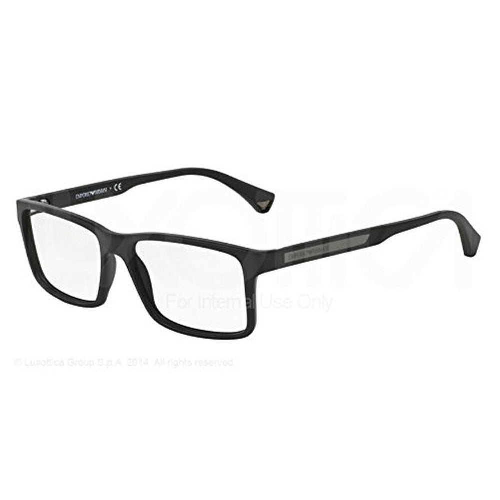 Emporio Armani 3038 Eyeglasses 5063 - Black Men Rectangle